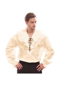 buttinette R&uuml;schen-Hemd f&uuml;r Herren, beige