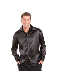buttinette Hemd "Satin" f&uuml;r Herren, schwarz