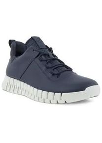 Sneaker Ecco "GRUUV M" Gr. 41, blau (marine) Herren Schuhe Freizeitschuh, Halbschuh, mit herausnehmbarer Dual-Fit-Innensohle