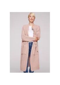 Cardigan SOCCX Gr. XS/S, rosa (rose blush) Damen Strickjacken ohne Verschluss