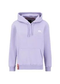 Hoodie Alpha Industries "Alpha Industries Men - Hoodies Basic Small Logo" Gr. 3 XL, lila (pale violet) Herren Sweatshirts