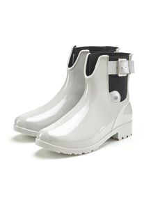 Vivance Gummistiefelette grau Gr. 36 für Damen. Mit Zierschnalle