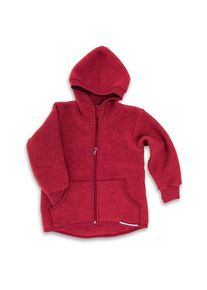 Wolljacke Engel Kinder Kapuzenjacke Wollfleece Kinder (Gr 140 |rot)