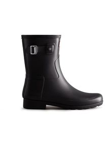 Hunter Boots Refined Short Boot Gummistiefel Damen (Gr 42 |schwarz |wasserdicht)
