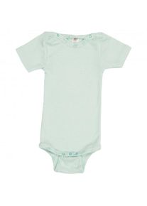 Engel Baby-Body Kurzarm mit Druckknöpfen an den Schulter Merinounterwäsche Kinder (Größe 50/56 |grau)