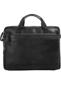 Aktentasche Sansibar Gr. B/H/T: 37cm x 30cm x 9cm onesize, schwarz Damen Taschen echt Leder