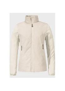 Schöffel Fleecejacke SCHÖFFEL "Hiking Hybrid Jk Style Cascata WMS" Gr. 36, beige (9040, natur) Damen Jacken