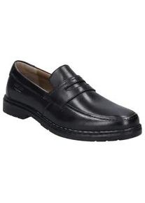 Slipper Josef Seibel "Alastair 01" Gr. 43, schwarz Herren Schuhe Mokassin, Anzugschuh, Pennyloafer in Weite K (extraweit)