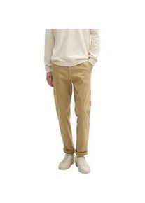 Chinohose Tom Tailor Gr. 33, Länge 34, beige (everglade beige) Herren Hosen mit Taschenunif