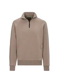 Sweatshirt BOSS Green "Saggel" Gr. L, braun (light, pastel grün334) Herren Sweatshirts mit Markenlabel