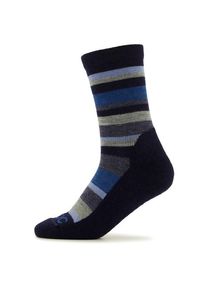 Multifunktionssocken Stoic Merino Trekking Crew Socks Stripes Kinder (Gr 35-38 |blau)
