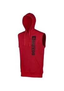 Hoodie Adidas PERFORMANCE "Community Vertical Hoody SL BOXING" Sweatshirts Gr. S, rot Herren