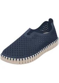 Sneaker Ilse Jacobsen "TULIP3275" Gr. 38, blau (schwarz indigo) Damen Schuhe Espadrille Slipper Praktisch, bequem, flexible Laufsohle, ohne Klebstoff