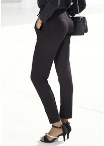 Lascana Jogger Pants schwarz Gr. 32 für Damen. Mit Bindeband. Basic Schmal