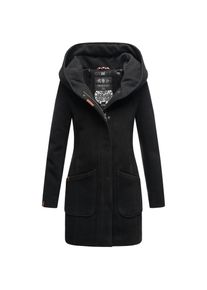 Marikoo Damen Hochwertiger Wintermantel Mantel Trenchcoat Mit Kapuze Maikoo
