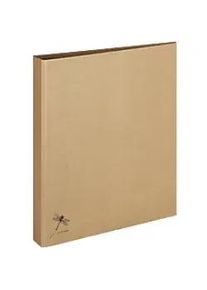 PAGNA Ringbuch 2 Ringe 25 mm Recycelte Pappe DIN A4 Beige