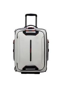 Weichgepäck-Trolley Samsonite "ECODIVER 55" Gr. B/H/T: 40cm x 55cm x 25cm 51 l, weiß (cloude white) Koffer Reisetasche, Trolley