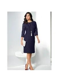 Spitzenkleid Lady "Kleid" Gr. 46, Normalgrößen, blau (marine) Damen Kleider Partykleid Etuikleid