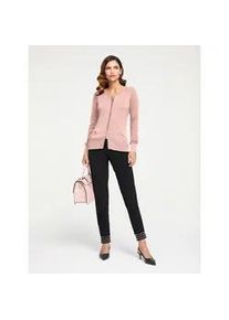 Cardigan Heine Gr. 44, rosa Damen Strickjacken