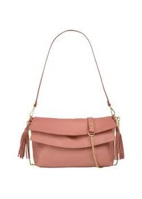 Umhängetasche Samantha Look Gr. B/H/T: 33cm x 20cm x 6cm onesize, rosa (alt, rosa) Damen Taschen echt Leder, Made in Italy