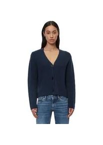 Marc O'Polo Cardigan MARC O'POLO "aus Heavy-Weight-Organic-Cotton" Gr. XXS, blau Damen Strickjacken