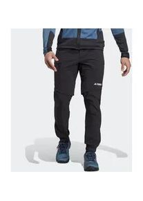 Outdoorhose Adidas TERREX "TERREX UTILITAS HIKING ZIPOFF HOSE" Gr. XL, N-Gr, schwarz Herren Hosen