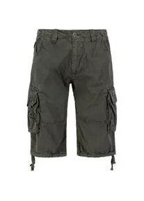 Shorts Alpha Industries "Alpha Industries Men - Jet Short" Gr. 42, Normalgrößen, grau (grauschwarz) Herren Hosen