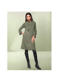 Jerseykleid Heine "Jersey-Kleid" Gr. 46, Normalgrößen, grün (khaki) Damen Kleider