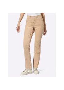 Cordhose Heine Gr. 46, Normalgrößen, braun (camel) Damen Hosen