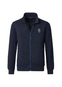 Sweatjacke Casamoda "Casamoda uni" Gr. 5XL, blau (dunkelblau) Herren Sweatjacken