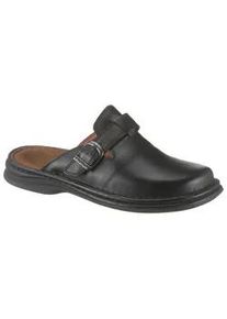 Clog Josef Seibel "Madrid" Gr. 43, schwarz Herren Schuhe Sommerschuh, Schlappen, Urlaub, mit verstellbarer Schnalle