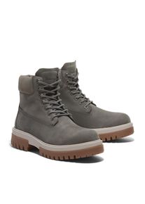 Timberland Schnürboots "ARBOR ROAD MID LACE UP WATERPROOF BOOT", Gr. 44, grau, Leder, sportlich, Schuhe, Winterstiefel, Schnürstiefel, Winterschuhe,