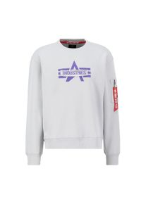 Herren Sweater "Alpha Industries Men - Sweatshirts Logo Edge Crewneck", grau, Gr. XL, Alpha Industries, Obermaterial: 80% Baumwolle, 20% Polyester,