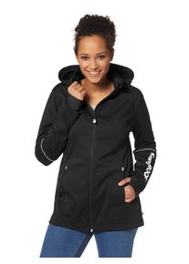 Kangaroos Damen Softshelljacke "Große Größen", schwarz, casual, Gr. 48, unifarben, Obermaterial: 100% Polyester;Bündchen: 95% Polyester, 5% Elasthan,