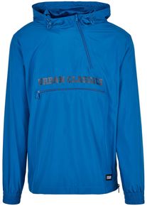 Urban Classics Herren Allwetterjacke "Urban Classics Herren Commuter Pull Over Jacket", blau, casual, Gr. M, mehrfarbig, 100% Polyester, Jacken