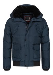 Herren Winterjacke "ASLeonio", blau, Gr. M, Alessandro Salvarini, Obermaterial: 100% Polyester; Futter: 100% Polyester, Jacken, mit warmem Teddyfell