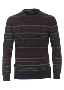 Casamoda Herren Strickpullover "Casamoda Pullover gestreift", orange, Gr. M, 60% Baumwolle, 40% Polyacryl, Pullover