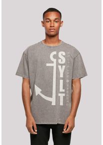 F4NT4STIC Herren T-Shirt "Sylt Anker Knut & Jan Hamburg", grau, casual, Gr. L, Obermaterial: 100% Baumwolle, Shirts, Print