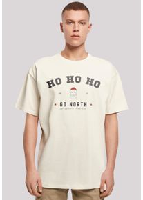 F4NT4STIC Herren T-Shirt "Ho Ho Ho Santa Claus Weihnachten", beige, casual, Gr. XL, Obermaterial: 100% Baumwolle, Shirts, Weihnachten, Geschenk, Logo