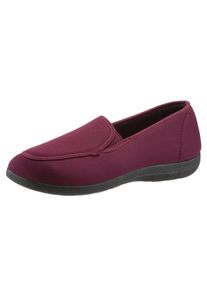 CLASSIC Damen Hausschuh, Gr. 38, rot, Textil, Schuhe