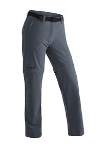 Maier Sports Damen Funktionshose "Nata 2", grau, Gr. 38, 90% Polyamid, 10% Elasthan, Hosen, Damen Wanderhose, zipp-off Outdoor-Hose, 3 Taschen,