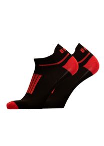 UphillSport Damen Füßlinge "FRONT LOW 2er Pack", Gr. 35, schwarz, 60% Polypropylen, 37% Polyamid, 3% Elasthan, unifarben, mehrfarbig, Socken, mit