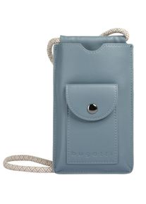 Bugatti Damen Umhängetasche "ALMATA", blau, Kunstfaser, unifarben, leicht glänzend, Taschen