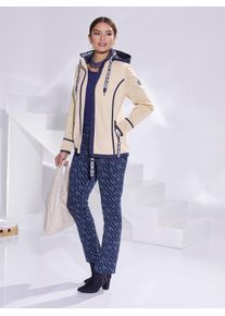 CRÉATION L CREATION L Damen Fleecejacke, blau, Gr. 36, unifarben, 100% Polyester, Besatz:86% Polyester, 14% Polyamid, Ärmel:100% Polyester, Jacken