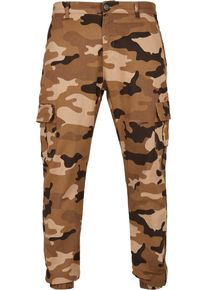 Urban Classics Herren Cargohose "Urban Classics Herren Camo Cargo Jogging Pants 2.0", braun, Gr. 34, 98% Baumwolle, 2% Elasthan, Hosen