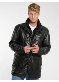 JCC Herren Lederjacke "3102236", schwarz, Gr. 56, Oberstoff: 100% Lammleder / Innenfutter oben: 100% Polyester / Innenfutter unten: 100% Baumwolle /