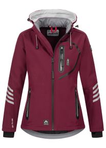 Arctic Seven Damen Softshelljacke "ASNicolia", rot, Gr. 5XL, Obermaterial: 96% Polyester, 4% Elasthan; Innenmaterial: 100% Polyester, Jacken,