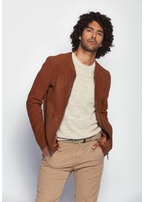 Maze Herren Lederjacke "Dobson", braun, Gr. XL, Obermaterial: 100% Leder, Lammnappa / Futter: 100% Polyester / Ärmelfutter: 100% Polyester, Jacken
