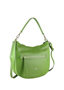 Damen Schultertasche "Summer", Collezione Alessandro, grün, Leder, Taschen, aus italienischem Leder