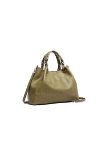 Damen Shopper "Flecht", Collezione Alessandro, grün, Polyurethan (PU), Taschen, aus softem Material